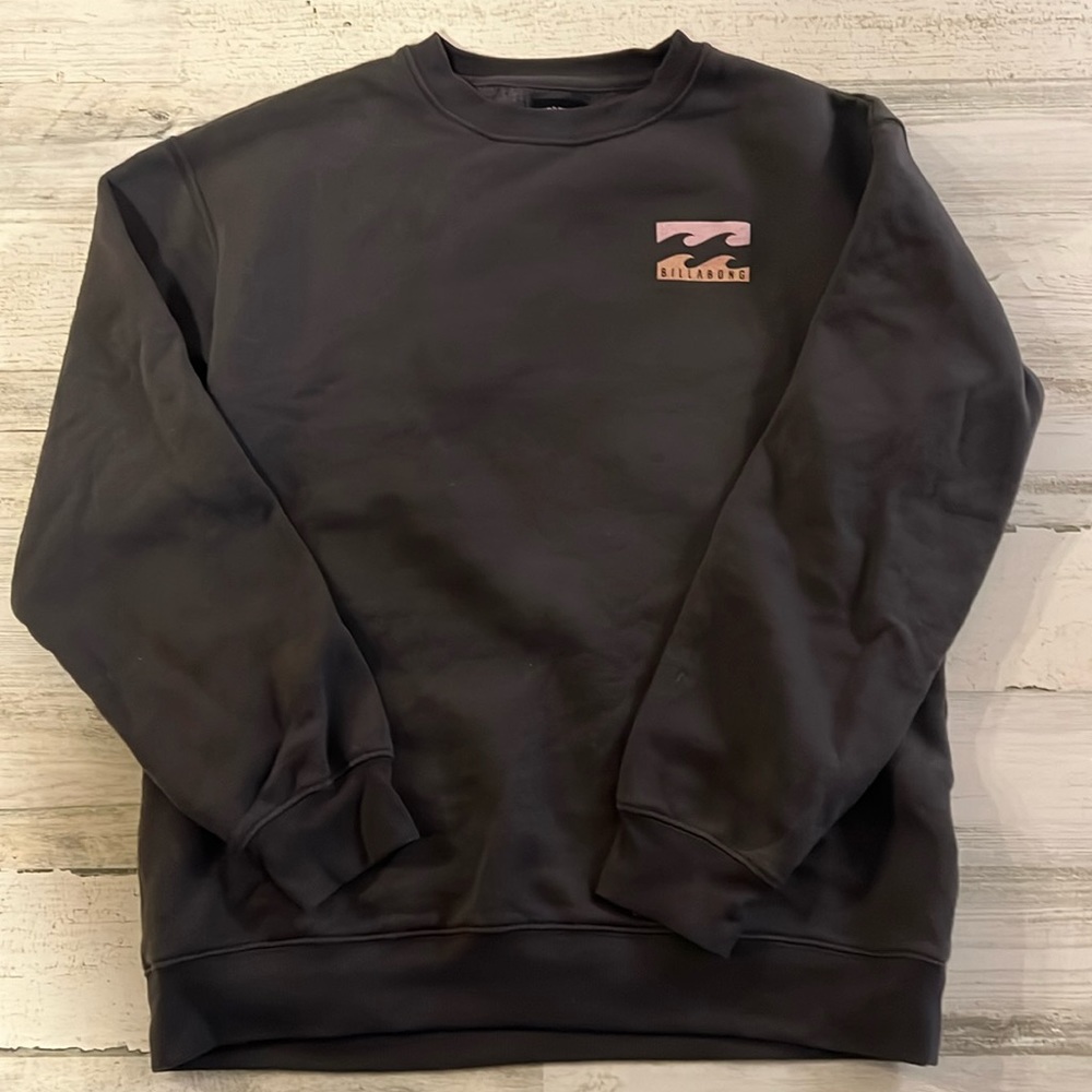 Billabong Black Sweatshirt with Pink Logo